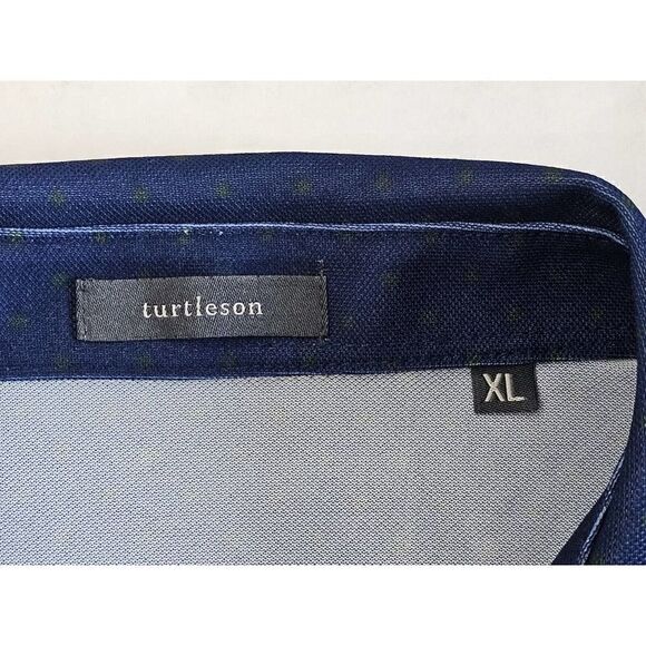 Turtleson Norman Mini Polka Dot Performance Polo Golf Shirt Size XL Long Sleeve - Picture 11 of 12